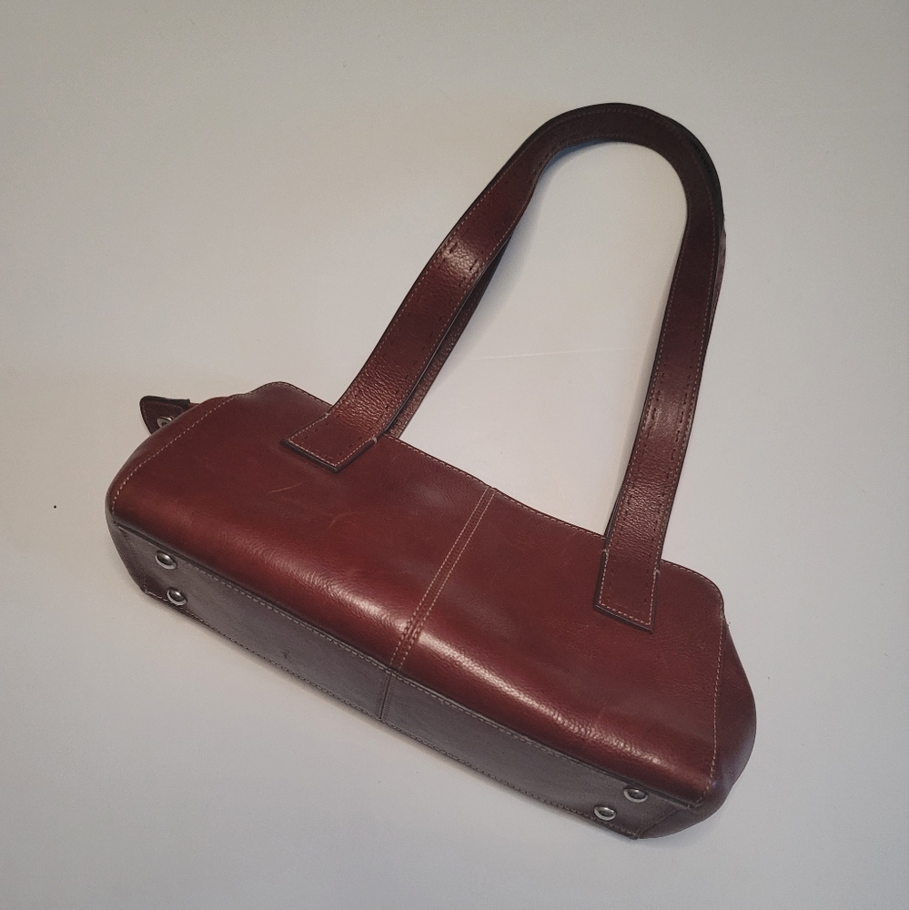 Fossil shoulder bag, Vintage Y2K Cognac Brown Leather